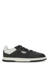 Hugo Boss Leather Sneaker With Contrast Heel Tab