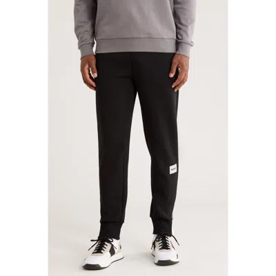 Hugo Boss Hugo Logo Patch Knit Joggers In Black
