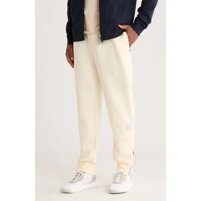 Hugo Boss Hugo Logo Patch Knit Joggers In Neutral