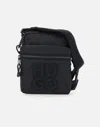 Hugo Boss Hugo Malick Black Recycled Shoulder Bag In Black