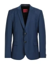Hugo Boss Hugo Man Blazer Blue Size 46 Virgin Wool, Polyester, Elastane In Blue