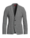 Hugo Boss Hugo Man Blazer Grey Size 46 Recycled Polyester, Recycled Viscose, Elastane In Grey