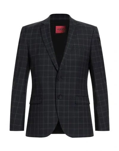 Hugo Boss Hugo Man Blazer Midnight Blue Size 38 Virgin Wool, Polyester, Elastane