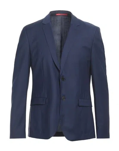 Hugo Boss Hugo Man Blazer Navy Size 42 Virgin Wool