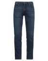 Hugo Boss Hugo Man Jeans Blue Size 33w-34l Cotton, Elastane In Blue