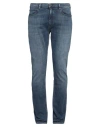 Hugo Boss Hugo Man Jeans Blue Size 34w-32l Cotton, Polyester, Elastane In Blue