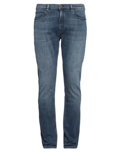 Hugo Boss Hugo Man Jeans Blue Size 34w-32l Cotton, Polyester, Elastane