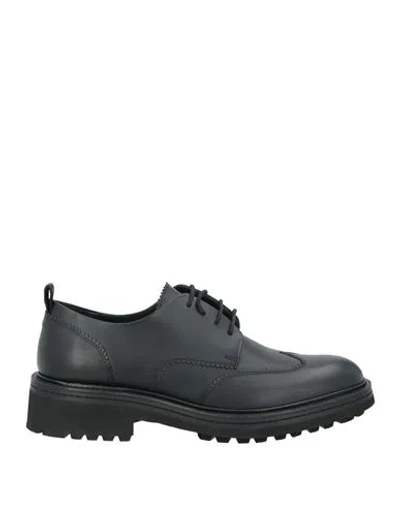 Hugo Boss Hugo Man Lace-up Shoes Black Size 9 Leather