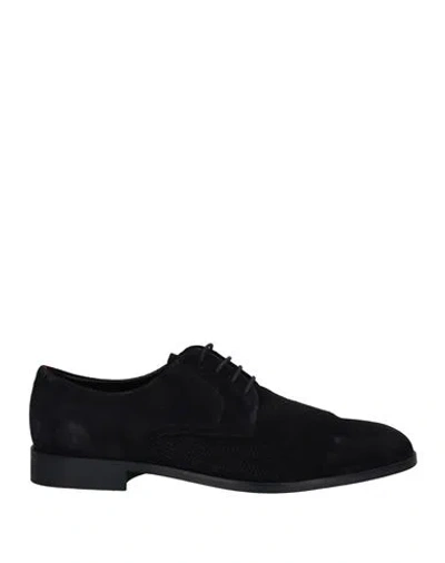 Hugo Boss Hugo Man Lace-up Shoes Midnight Blue Size 9 Soft Leather
