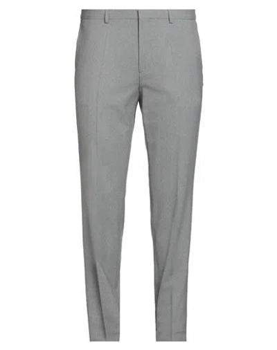 HUGO BOSS HUGO MAN PANTS GREY SIZE 40 VIRGIN WOOL, RECYCLED POLYESTER, ELASTANE