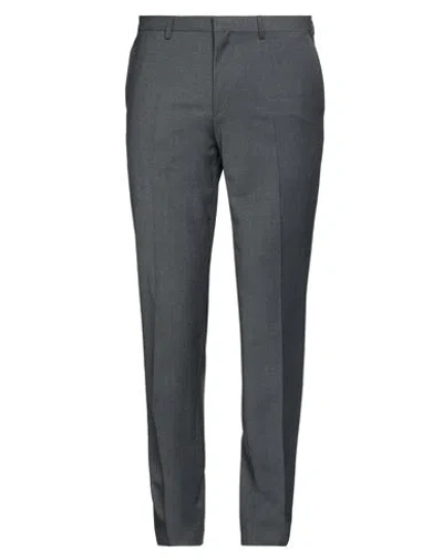 Hugo Boss Hugo Man Pants Lead Size 38 Virgin Wool, Polyester, Elastane In Gray