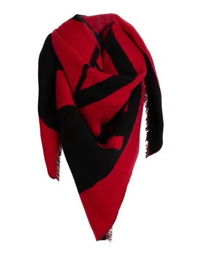Hugo Boss Hugo Man Scarf Black Size - Virgin Wool, Polyamide