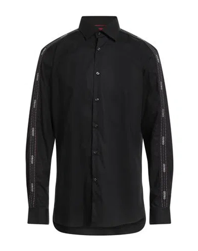 Hugo Boss Hugo Man Shirt Black Size 17 ½ Cotton, Elastane