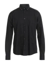 Hugo Boss Hugo Man Shirt Black Size Xl Cotton, Elastane