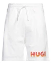 Hugo Boss Hugo Man Shorts & Bermuda Shorts White Size Xl Cotton