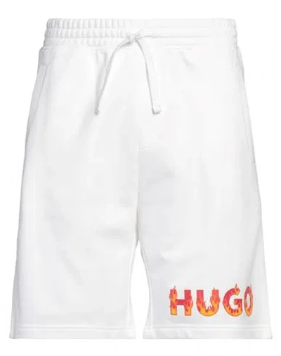 Hugo Boss Hugo Man Shorts & Bermuda Shorts White Size Xl Cotton