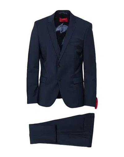Hugo Boss Hugo Man Suit Midnight Blue Size 40 Virgin Wool, Polyester, Elastane