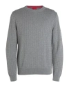 Hugo Boss Hugo Man Sweater Grey Size Xl Cotton