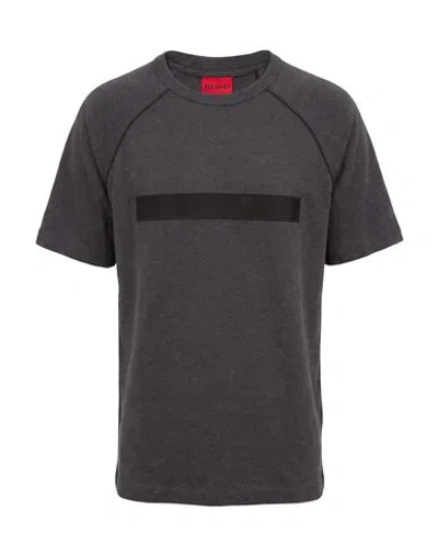 Hugo Boss Hugo Man T-shirt Charcoal Size S Cotton In Grey