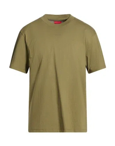 Hugo Boss Hugo Man T-shirt Military Green Size Xl Cotton