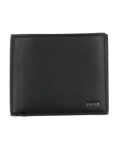 Hugo Boss Hugo Man Wallet Black Size - Recycled Polyester, Polyurethane