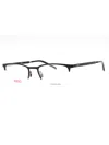 Hugo Boss Hugo Matte Black Rectangular Eyeglasses 53 Eye Size In Black