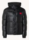 Hugo Boss Hugo Men's Baro 2441 Quilted Hooded Puffer Coat, Black In Black