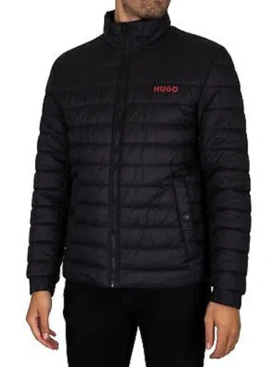 Pre-owned Hugo Boss Hugo Men's Benti Padded Jacket, Black