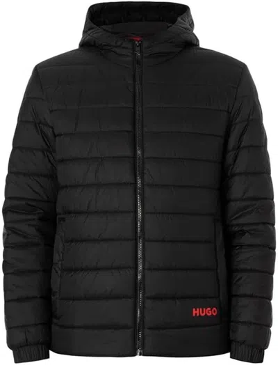 Hugo Boss Hugo Men's Brent 2441 Lightweight Water Repellant Jacket, Black