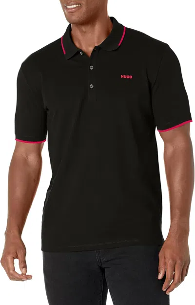 Hugo Boss Hugo Men's Dinoso222 Slim Fit Polo, Black