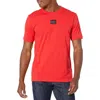 Hugo Boss Regular-fit Cotton T-shirt With Red Logo Label In Red