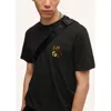 Hugo Boss Hugo Men's Diridumti Square Logo Crew Neck T-shirt, Black In Black