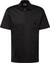 Hugo Boss Hugo Men's Domer Solid Black Cotton Short Sleeve Polo T-shirt In Black