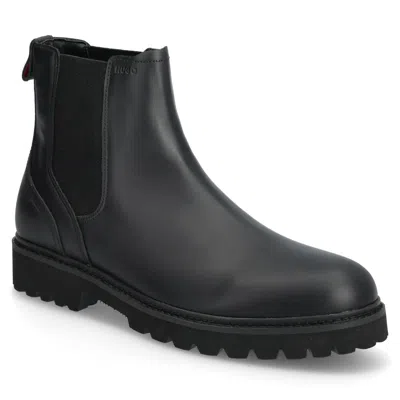 Hugo Boss Hugo Men's Draven Leather Chelsea Boot, Black