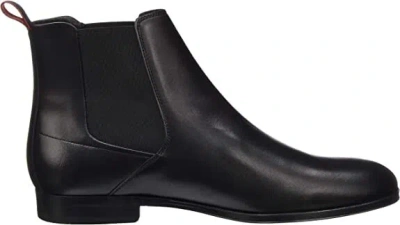Pre-owned Hugo Boss Hugo Men's Dressapp Boheme_cheb_ltst1 Chelsea Boots, Black Size 7