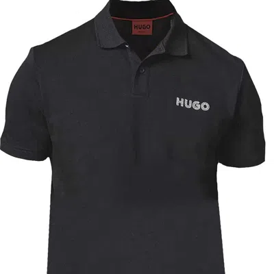 Hugo Boss Hugo Men's Drocholo Logo Short Sleeve Polo T-shirt, Black