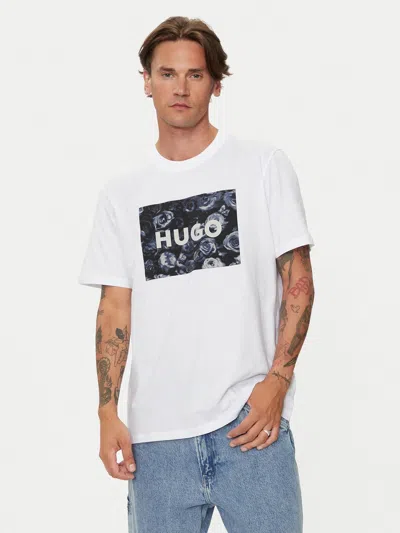 Hugo Boss Hugo Dulive Graphic T-shirt In White