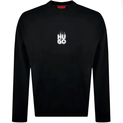Hugo Boss Hugo Men's Durungu Small Logo Crewneck Sweater, Black