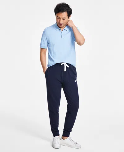 Hugo Boss Hugo Men's Ease Drawstring French Terry Lounge Pants In Dark Blue