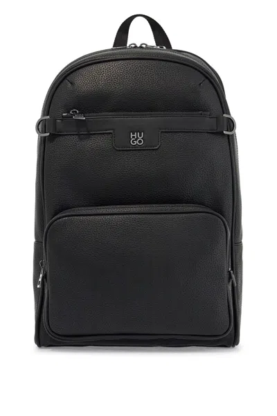 Hugo Boss Hugo Men's Eco-leather Backpack In Black