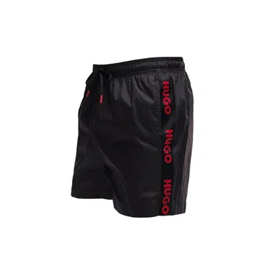 Hugo Boss Hugo Men's Fab Logo Taping Swim Trunks, Black