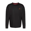 Hugo Boss Hugo Men's Iridium Foil Logo Long Sleeve T-shirt, Black In Black