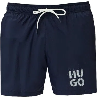 Hugo Boss Hugo Men's Paol Swim Trunks, Blueberry Blue In Multi