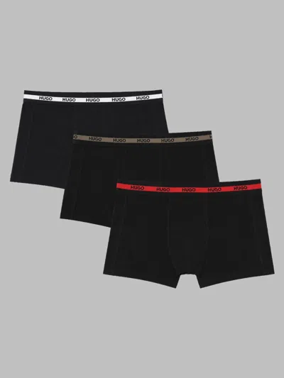 Hugo Boss Hugo Men's Stretch Cotton Boxer Briefs 3-pack In Multicolour