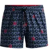 Hugo Boss -material Swim Shorts With Logo Print In Multi