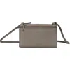 Hugo Boss Hugo Mini Alyce Leather Crossbody Bag In Medium Brown