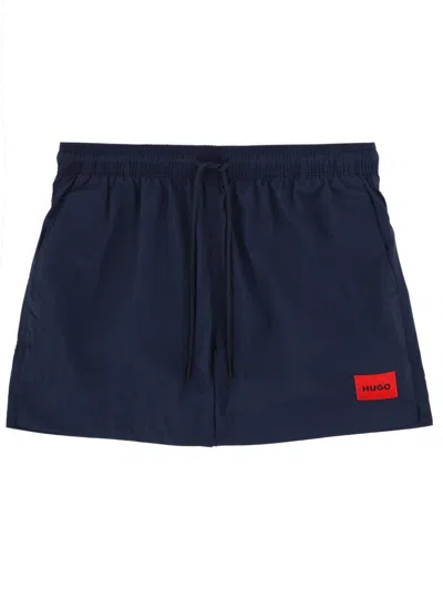 Hugo Boss Hugo Mini Swim Trunks For Men In Blue
