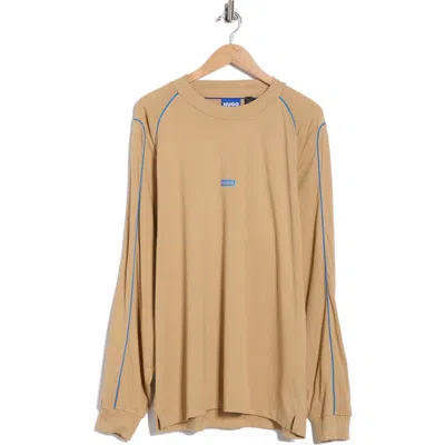 Hugo Boss Hugo Napiperr Crewneck Sweatshirt In Brown