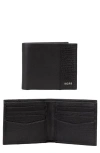 Hugo Boss Hugo New Crosstown Leather Bifold Wallet In Black