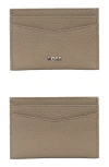 Hugo Boss Hugo New Crosstown Leather Card Case In Brown